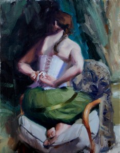 Jesse in Corset Web by Matt Linz