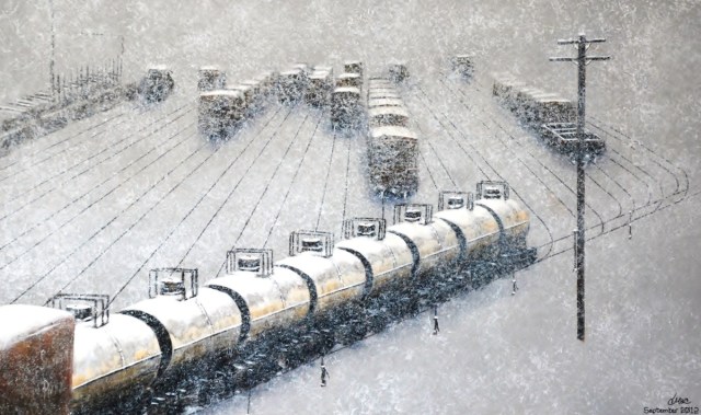 Snowy Freight by Dale Macafee