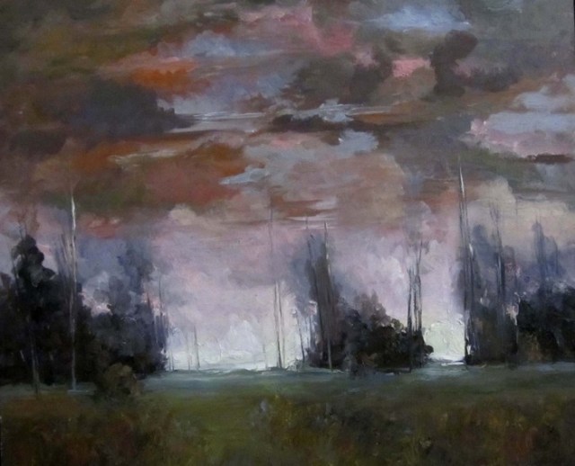 Late Day Storm by Nina Walker. Size 20x24 SOLD at the Best of America Exhibit 2014
