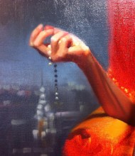 Tina Garrettdetail monochrome string of pearls