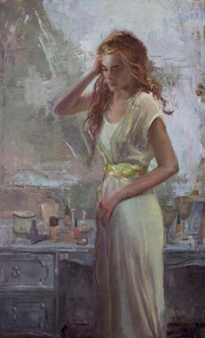 NOAPS jeff wells at her vanity 40x24