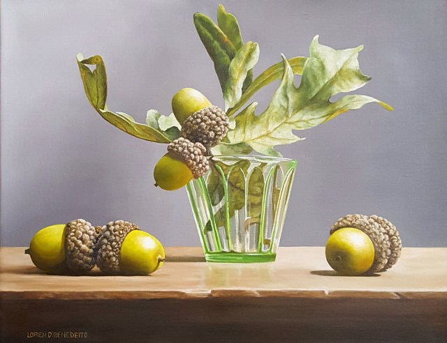NOAPS DoBenedetto_acorns and green glass14x18