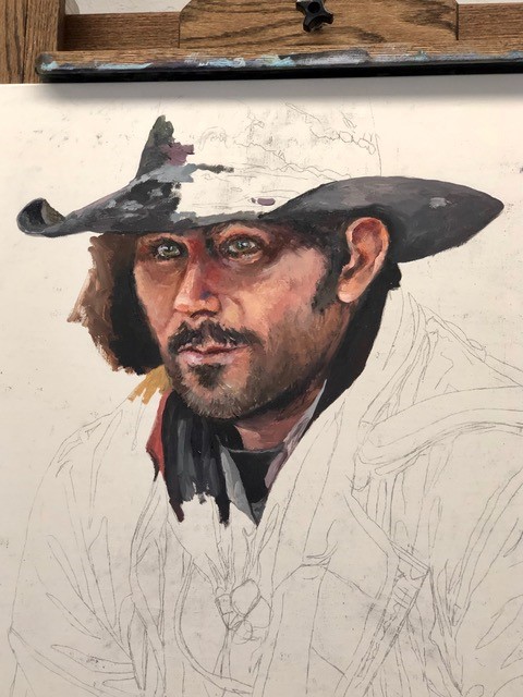 NOAPS Dunbar In Progress 36x36 Oil