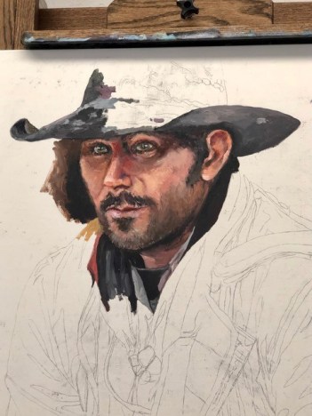 NOAPS Dunbar In Progress 36x36 Oil